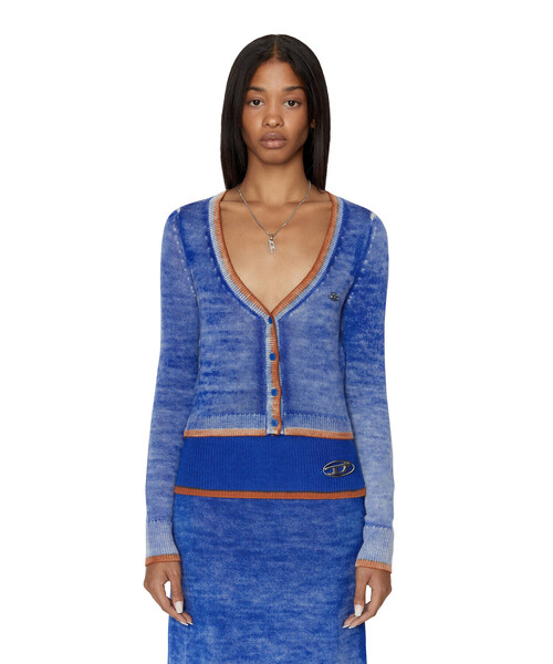 DIESEL（ディーゼル）の「レディース ニット カーディガン（カーディガン/ボレロ・レディース・オレンジ/グレー/ブルー・SMALL/MEDIUM/LARGE/X-LARGE）」の12枚目の写真