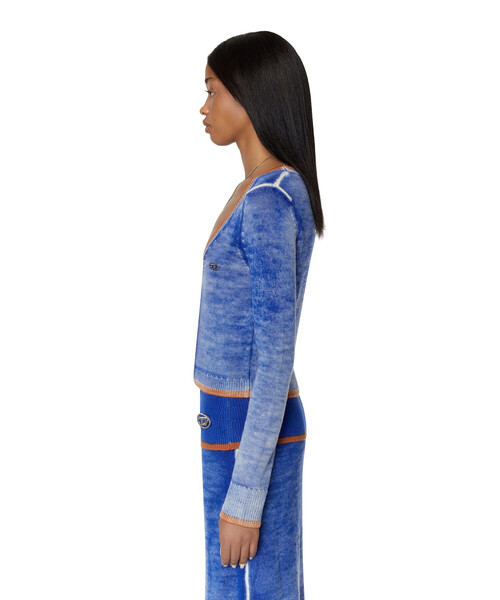 DIESEL（ディーゼル）の「レディース ニット カーディガン（カーディガン/ボレロ・レディース・オレンジ/グレー/ブルー・SMALL/MEDIUM/LARGE/X-LARGE）」の16枚目の写真