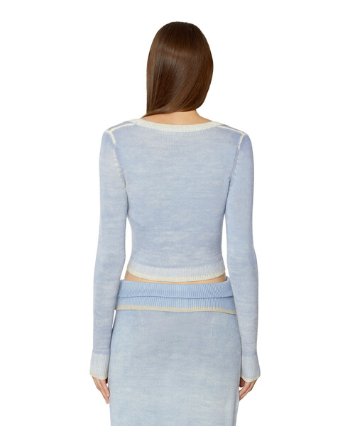 DIESEL（ディーゼル）の「レディース ニット カーディガン（カーディガン/ボレロ・レディース・オレンジ/グレー/ブルー・SMALL/MEDIUM/LARGE/X-LARGE）」の8枚目の写真