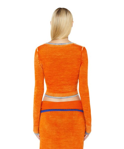 DIESEL（ディーゼル）の「レディース ニット カーディガン（カーディガン/ボレロ・レディース・オレンジ/グレー/ブルー・SMALL/MEDIUM/LARGE/X-LARGE）」の4枚目の写真