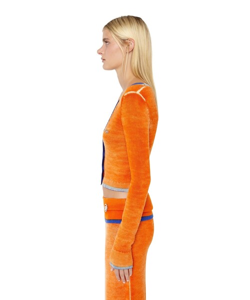 DIESEL（ディーゼル）の「レディース ニット カーディガン（カーディガン/ボレロ・レディース・オレンジ/グレー/ブルー・SMALL/MEDIUM/LARGE/X-LARGE）」の6枚目の写真