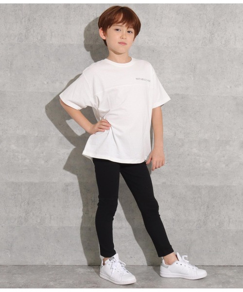 ANAP kids(アナップキッズ)の「ウエストロゴゴムテレコレギンス(レギンス/スパッツ・キッズ・ブラック/グレー・100cm/120cm/110cm/130cm)」の8枚目の写真