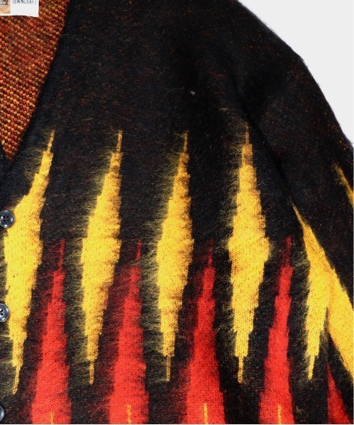 TOWNCRAFT（タウンクラフト）の「TOWN CRAFT/タウンクラフト SHAGGY JACQUARD CARDIGANシャギージャガードカーディガンユニセックス（カーディガン/ボレロ・メンズ・ホワイト/ブラック/ベージュ/パープル/ブラウン/グレー/グレー系その他/ストライプ・MEDIUM/LARGE/SMALL）」の22枚目の写真