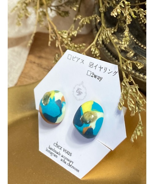 tone(トーン)の「【chez vous】Koishi retro イヤリング(MA)(イヤリング・レディース・その他/グリーン/その他1/パープル/その他2/その他3・FREE)」の15枚目の写真