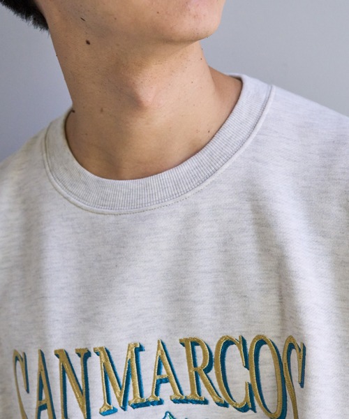 DISCOAT（ディスコート）の「【WEB限定】刺繍ロゴビッグスウェット（スウェット・レディース・チャコールグレー/ブラウン/ライトベージュ・FREE）」の13枚目の写真