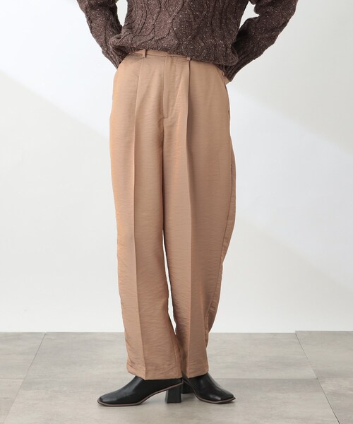 THE SHOP TK (ザ ショップ ティーケー )の「◆【洗える/ウエストゴム】シャンブレータックワイド(その他パンツ・レディース・ライトパープル/ベージュ系3・12/13/11)」の2枚目の写真