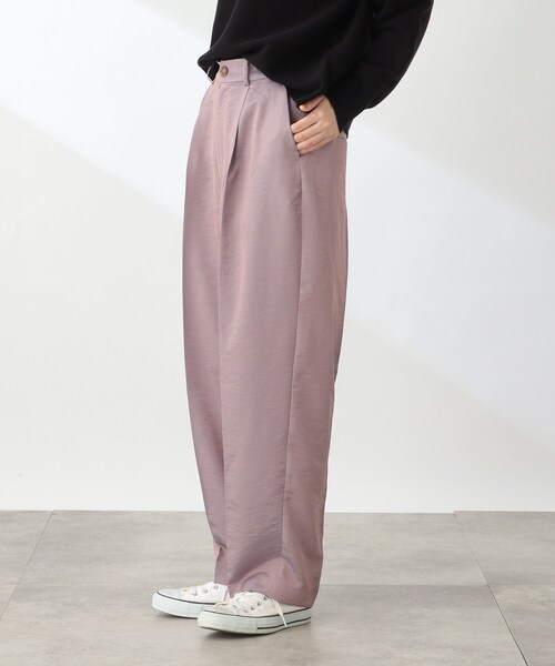 THE SHOP TK (ザ ショップ ティーケー )の「◆【洗える/ウエストゴム】シャンブレータックワイド(その他パンツ・レディース・ライトパープル/ベージュ系3・12/13/11)」の14枚目の写真