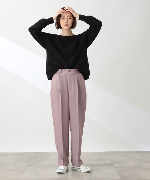 THE SHOP TK (ザ ショップ ティーケー )の「◆【洗える/ウエストゴム】シャンブレータックワイド(その他パンツ・レディース・ライトパープル/ベージュ系3・12/13/11)」の11枚目の写真