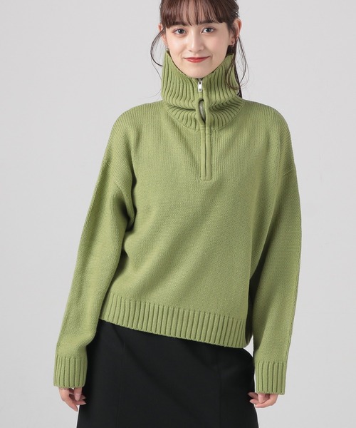 Honeys（ハニーズ）の「ハーフジップニット（ニット/セーター）」 - WEAR