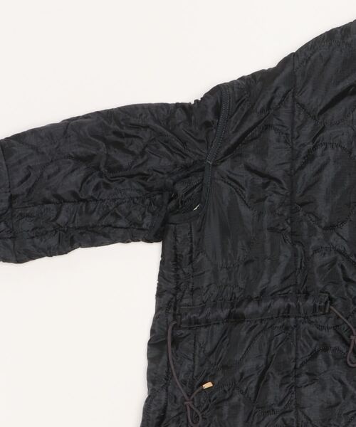 RehersalL（リハーズオール）の「rehersall/リハーズオール/シャーリングライナージャケット（ブルゾン・レディース・ブラック/グリーン・F）」の4枚目の写真