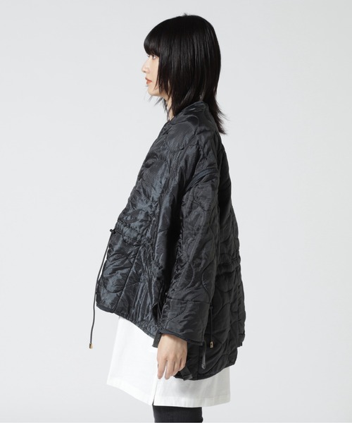 RehersalL（リハーズオール）の「rehersall/リハーズオール/シャーリングライナージャケット（ブルゾン・レディース・ブラック/グリーン・F）」の7枚目の写真