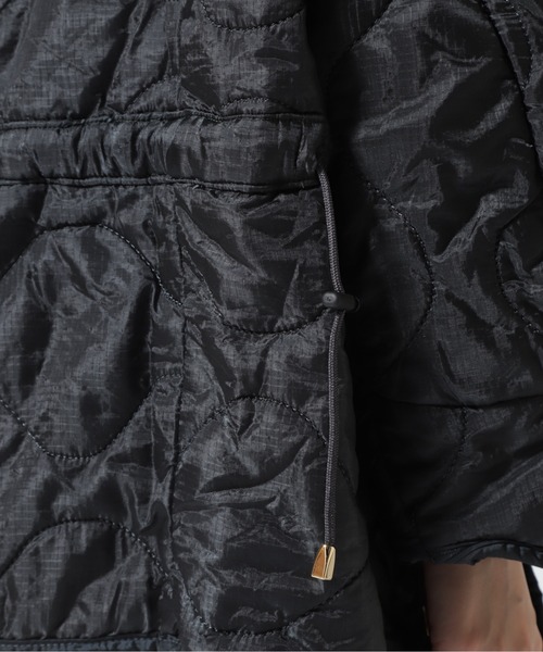 RehersalL（リハーズオール）の「rehersall/リハーズオール/シャーリングライナージャケット（ブルゾン・レディース・ブラック/グリーン・F）」の15枚目の写真