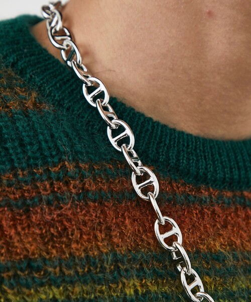 LiNoH（リノー）の「FUSION ANCHOR NECKLACE/アンカーチェーンネックレス（ネックレス・メンズ・シルバー・FREE）」の6枚目の写真