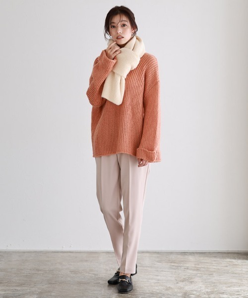 Pierrot（ピエロ）の「ふんわりウォッシャブルマフラー（マフラー・レディース・ベージュ系その他/グレー系その他/アイボリー・FREE）」の7枚目の写真