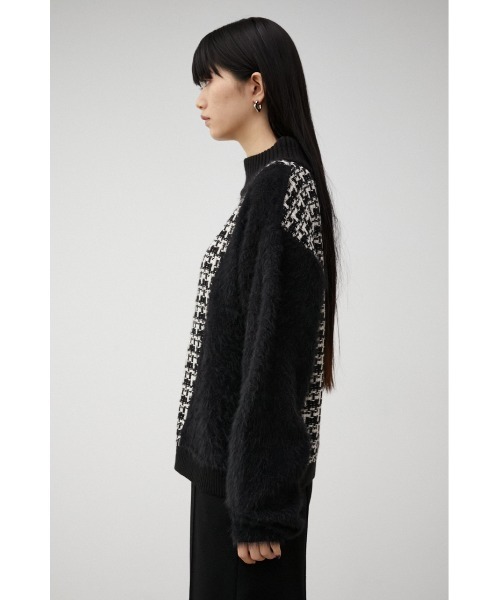 AZUL by moussy（アズールバイマウジー）の「SHAGGY COMBI TWEED KNIT