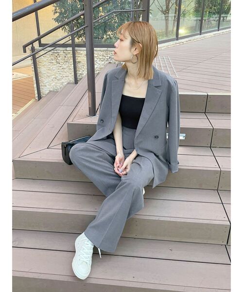 Ungrid（アングリッド）の「センタープレスルーズパンツ（その他パンツ・レディース・ベージュ/グレー/オレンジ・SMALL/MEDIUM）」の15枚目の写真