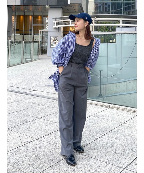 Ungrid（アングリッド）の「センタープレスルーズパンツ（その他パンツ・レディース・ベージュ/グレー/オレンジ・SMALL/MEDIUM）」の5枚目の写真