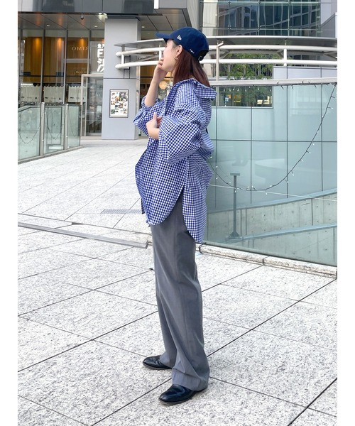 Ungrid（アングリッド）の「センタープレスルーズパンツ（その他パンツ・レディース・ベージュ/グレー/オレンジ・SMALL/MEDIUM）」の6枚目の写真