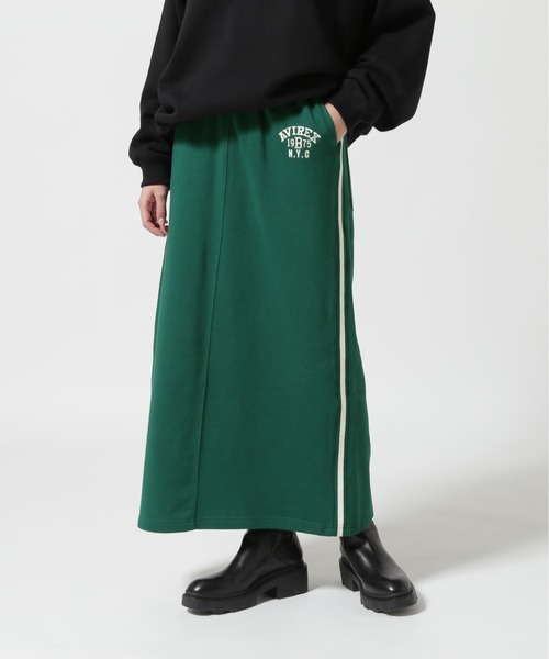 AVIREX（アヴィレックス）の「≪WEB&DEPOT限定≫SWEAT PATCH SKIRT/ スウェットパッチスカート（スカート・レディース・ブラック/グリーン/ピンク・F）」の3枚目の写真