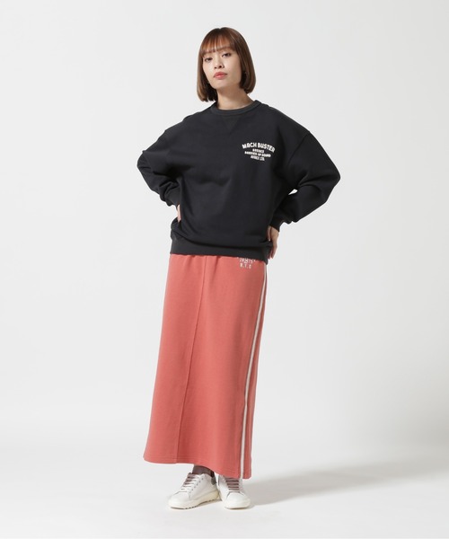 AVIREX（アヴィレックス）の「≪WEB&DEPOT限定≫SWEAT PATCH SKIRT/ スウェットパッチスカート（スカート・レディース・ブラック/グリーン/ピンク・F）」の6枚目の写真