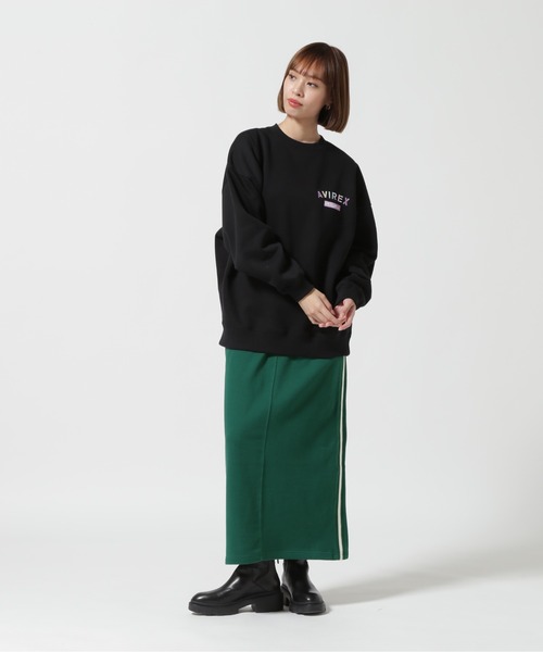 AVIREX（アヴィレックス）の「≪WEB&DEPOT限定≫SWEAT PATCH SKIRT/ スウェットパッチスカート（スカート・レディース・ブラック/グリーン/ピンク・F）」の8枚目の写真