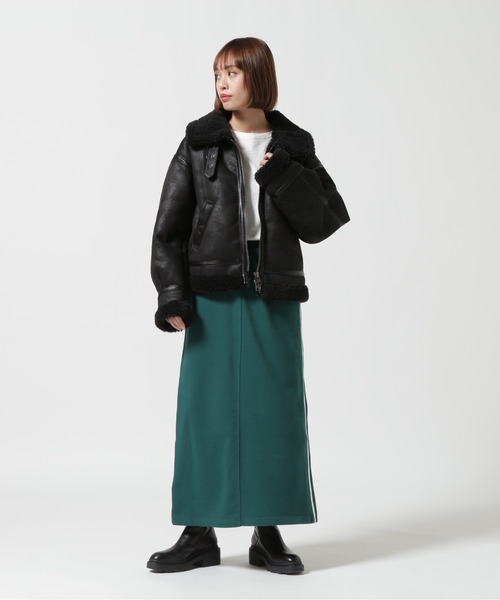 AVIREX（アヴィレックス）の「≪WEB&DEPOT限定≫SWEAT PATCH SKIRT/ スウェットパッチスカート（スカート・レディース・ブラック/グリーン/ピンク・F）」の15枚目の写真