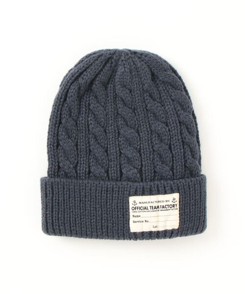 OFFICIAL TEAM(オフィシャルチーム)の「STANDARD KNIT CAP(ニットキャップ/ビーニー・キッズ・イエロー/ブラック/レッド/グリーン/ネイビー/チャコールグレー・S)」の4枚目の写真