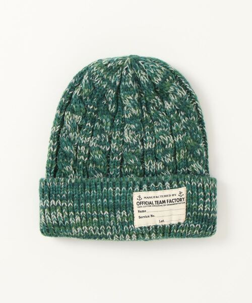 OFFICIAL TEAM(オフィシャルチーム)の「STANDARD KNIT CAP(ニットキャップ/ビーニー・キッズ・イエロー/ブラック/レッド/グリーン/ネイビー/チャコールグレー・S)」の1枚目の写真