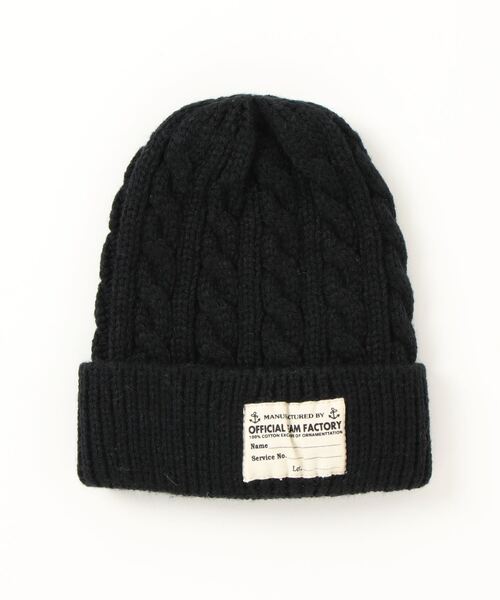 OFFICIAL TEAM(オフィシャルチーム)の「STANDARD KNIT CAP(ニットキャップ/ビーニー・キッズ・イエロー/ブラック/レッド/グリーン/ネイビー/チャコールグレー・S)」の2枚目の写真