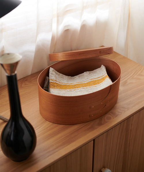 SHAKER OVAL BOX M シェーカーボックス（収納グッズ）｜journal