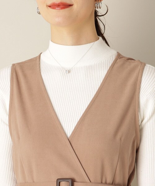 ITS'DEMO（イッツデモ）の「【トレンチ風/ウエスト高め/美シルエット】サンディングジャンスカ（スカート・レディース・ライトグレー/オリーブ/ベージュ・00）」の11枚目の写真