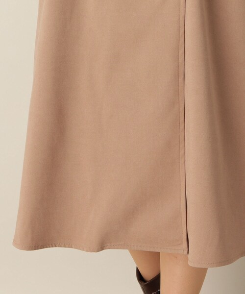 ITS'DEMO（イッツデモ）の「【トレンチ風/ウエスト高め/美シルエット】サンディングジャンスカ（スカート・レディース・ライトグレー/オリーブ/ベージュ・00）」の8枚目の写真
