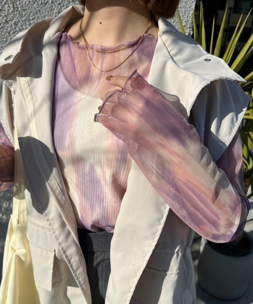 nemne store(ネンネストア)の「【低身長用サイズあり】総柄アソートシアープルオーバー(Tシャツ/カットソー・レディース・ブルー/グレー/イエロー/ピンク・SMALL/MEDIUM)」の4枚目の写真