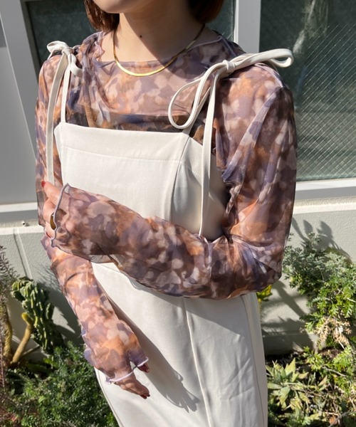 nemne store(ネンネストア)の「【低身長用サイズあり】総柄アソートシアープルオーバー(Tシャツ/カットソー・レディース・ブルー/グレー/イエロー/ピンク・SMALL/MEDIUM)」の3枚目の写真