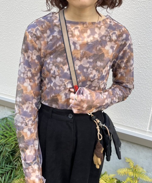 nemne store(ネンネストア)の「【低身長用サイズあり】総柄アソートシアープルオーバー(Tシャツ/カットソー・レディース・ブルー/グレー/イエロー/ピンク・SMALL/MEDIUM)」の18枚目の写真