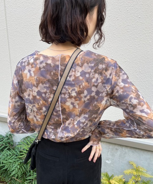 nemne store(ネンネストア)の「【低身長用サイズあり】総柄アソートシアープルオーバー(Tシャツ/カットソー・レディース・ブルー/グレー/イエロー/ピンク・SMALL/MEDIUM)」の17枚目の写真