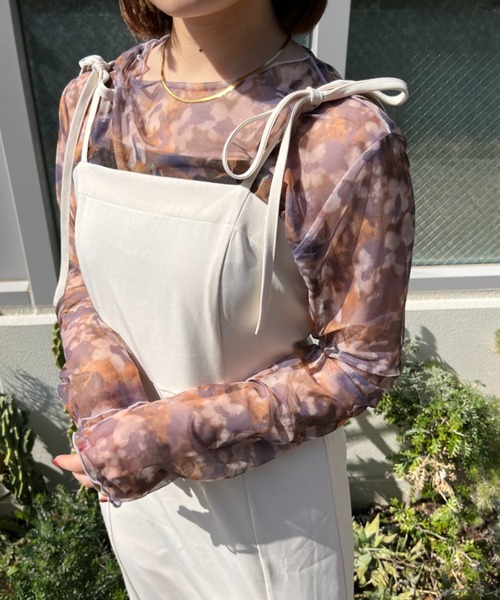 nemne store(ネンネストア)の「【低身長用サイズあり】総柄アソートシアープルオーバー(Tシャツ/カットソー・レディース・ブルー/グレー/イエロー/ピンク・SMALL/MEDIUM)」の11枚目の写真