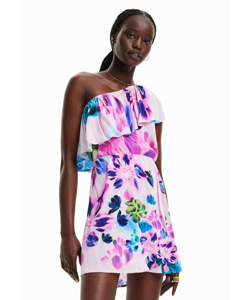 Desigual(デシグアル)の「M. Christian Lacroix アシンメトリー ショートワンピース(ワンピース・レディース・レッド・XS/XL/M/S/L)」の9枚目の写真