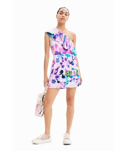 Desigual(デシグアル)の「M. Christian Lacroix アシンメトリー ショートワンピース(ワンピース・レディース・レッド・XS/XL/M/S/L)」の7枚目の写真