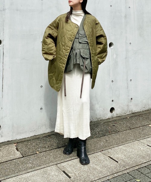 y/m by RIKA（イムバイリカ）の「M65ライナーキルトコート（その他アウター・レディース・カーキ/ベージュ/ブラック・FREE）」の8枚目の写真