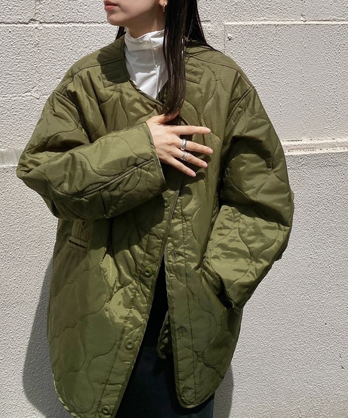 y/m by RIKA（イムバイリカ）の「M65ライナーキルトコート（その他アウター・レディース・カーキ/ベージュ/ブラック・FREE）」の20枚目の写真