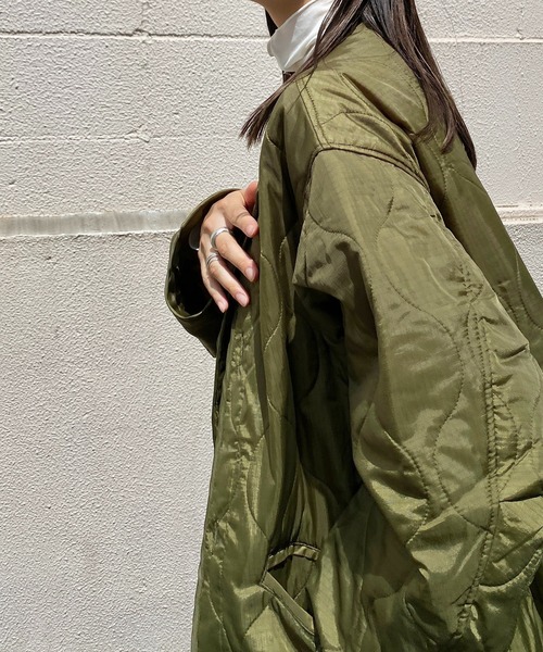 y/m by RIKA（イムバイリカ）の「M65ライナーキルトコート（その他アウター・レディース・カーキ/ベージュ/ブラック・FREE）」の15枚目の写真