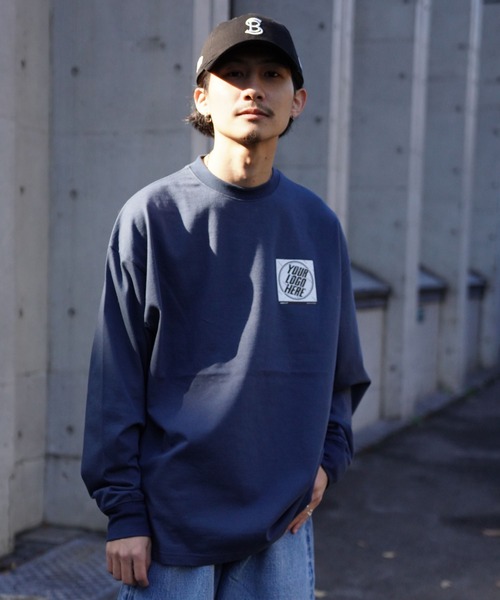 ADANS（アダンス）の「ADANS/アダンス/ロンT（Tシャツ/カットソー・メンズ・ネイビー/ホワイト/ブラック・F）」の9枚目の写真