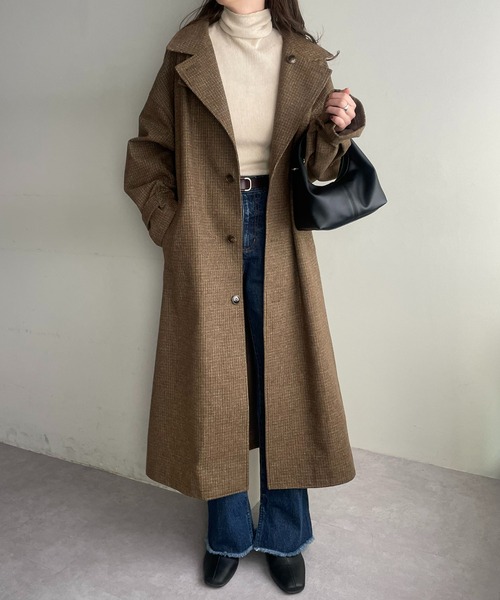 DISCOAT（ディスコート）の「チェックスタンドコート（その他アウター
