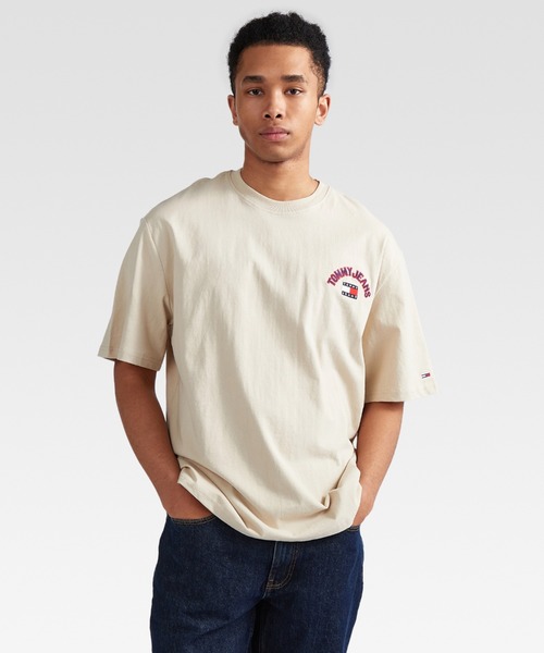 tommy jeans（トミー ジーンズ）の「スケートモダンプレップTシャツ（Tシャツ/カットソー・メンズ・ベージュ/ホワイト/ブラック・LARGE/MEDIUM/SMALL/X-LARGE）」の7枚目の写真