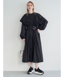 ELENDEEK | ペーパーナイロンアシンメトリーコート(トレンチコート)