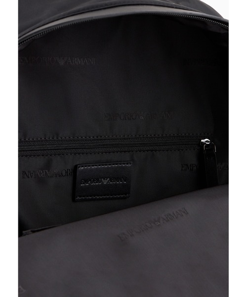 EMPORIO ARMANI(エンポリオアルマーニ)の「【エンポリオ アルマーニ】ASV バックパック 再生ナイロン(バックパック/リュック・メンズ・ブラック・FREE)」の4枚目の写真