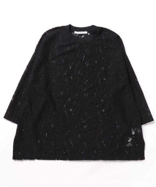 H.A.K（ハク）の「ポリエステルラッセルレースカットソー（Tシャツ/カットソー・レディース・オフホワイト/グリーン/ブラック・FREE）」の3枚目の写真
