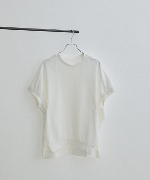 SALON adam et rope'（サロン アダム エ ロペ）の「【WEB・一部店舗限定】ドルマンスリーブTシャツ/無地・ボーダー（Tシャツ/カットソー・レディース・グリーン系その他/ブラック/ベージュ/オフホワイト・FREE）」の22枚目の写真