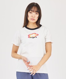 X-girl | FLOWER LOGO S/S RINGER CLASSIC TEE(Tシャツ/カットソー)